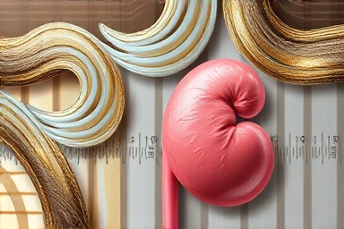 Symbolic representation of kidney health and fluid therapy